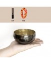14CM 尼泊爾手工 烏金雙色 滿月頌缽 頌缽 Singing Bowl